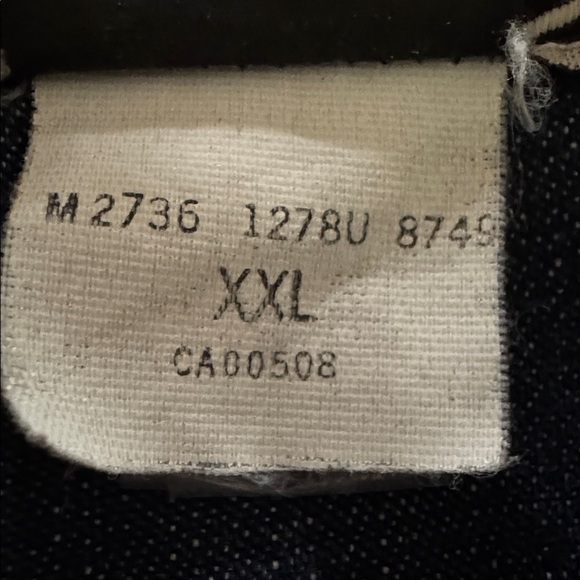 Indian Motorcycle Men’s XXL Denim Jean Jacket Blue Logo Patch 100% Cotton Canada - Picture 5 of 6